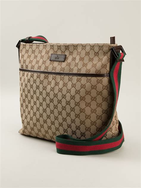 gucci gucci gucci signature crossbody bag 450970|Gucci crossbody with striped strap.